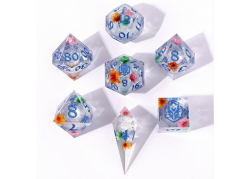 Captured Magic Liquid Core Sharp Resin Dice - MANA BLOSSOM